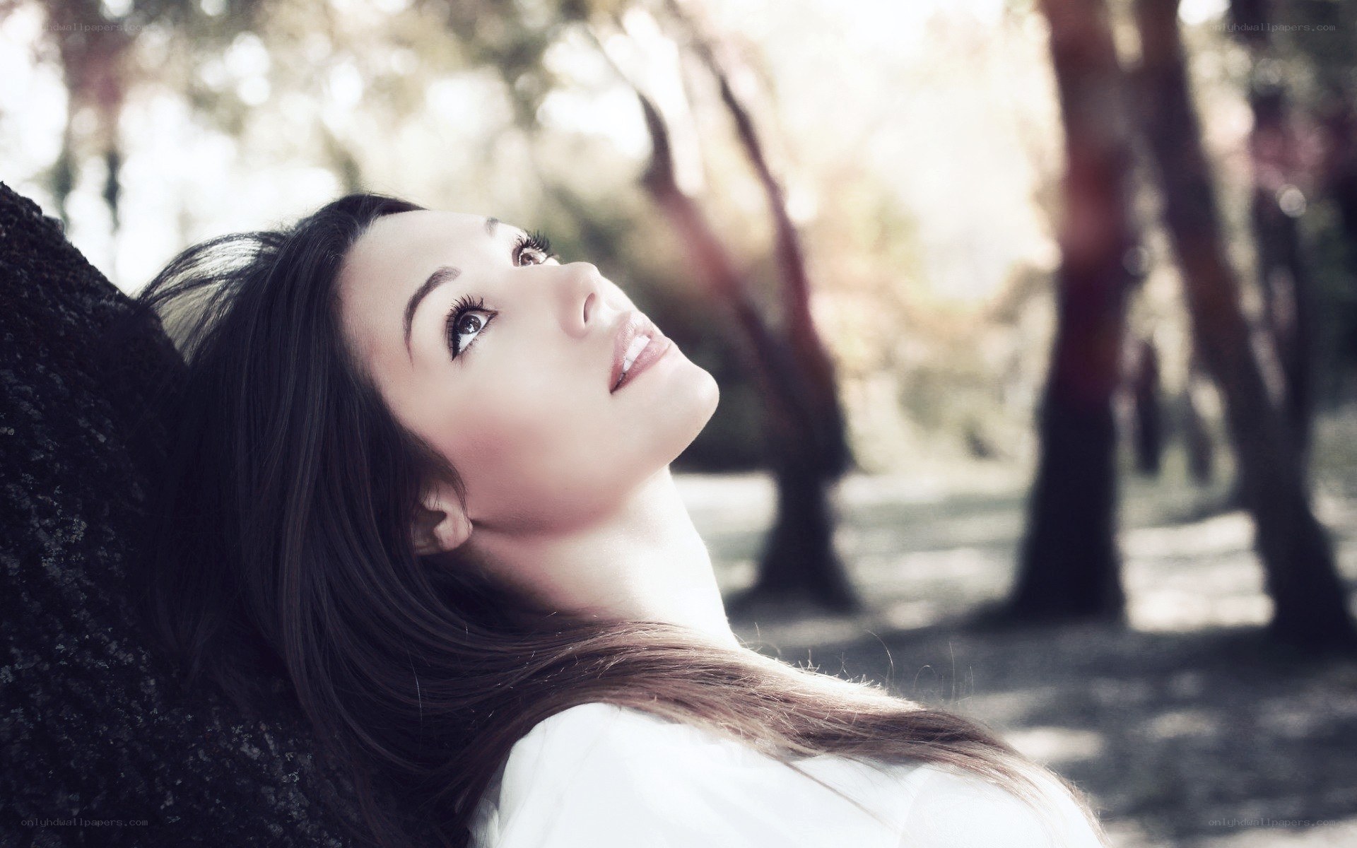 woman resting in park