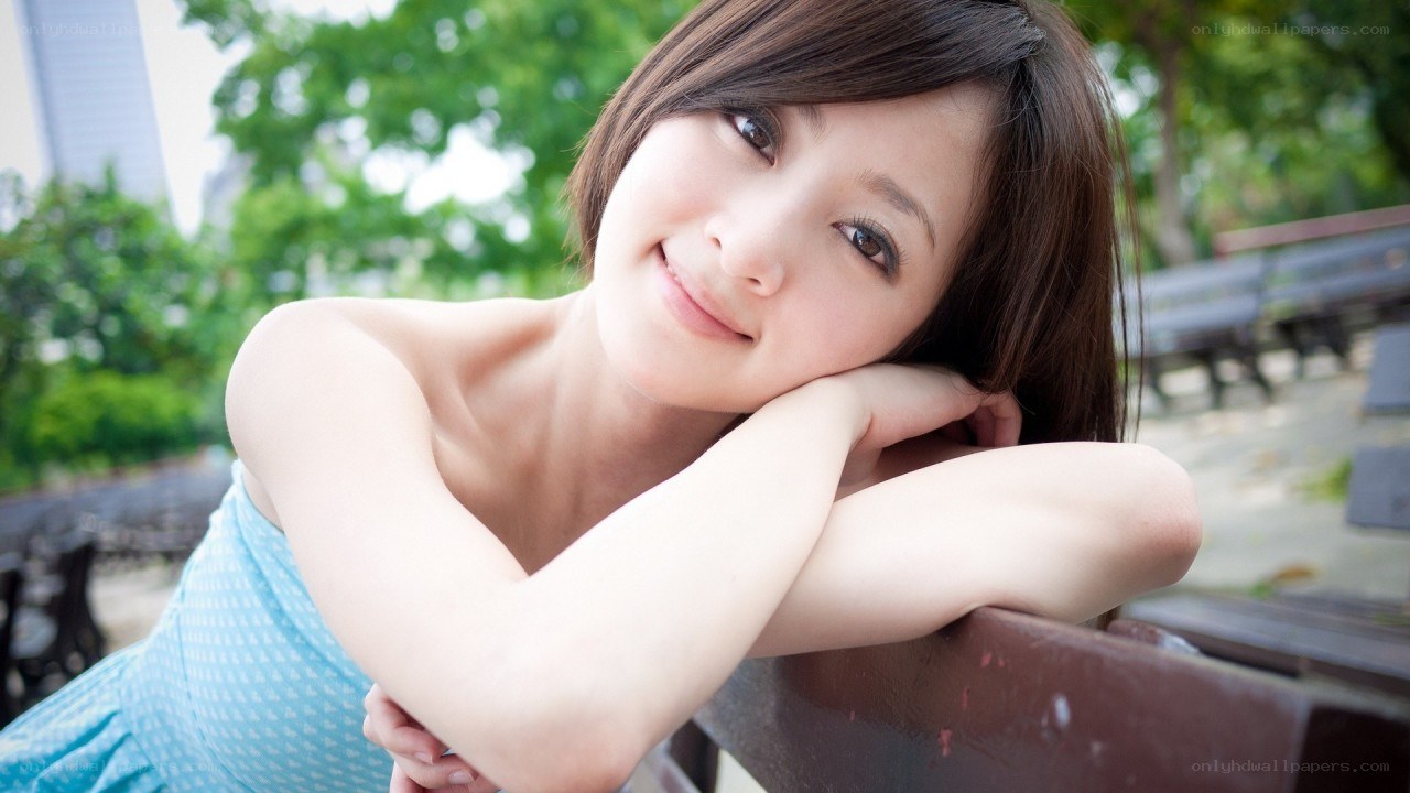 woman resting on bench