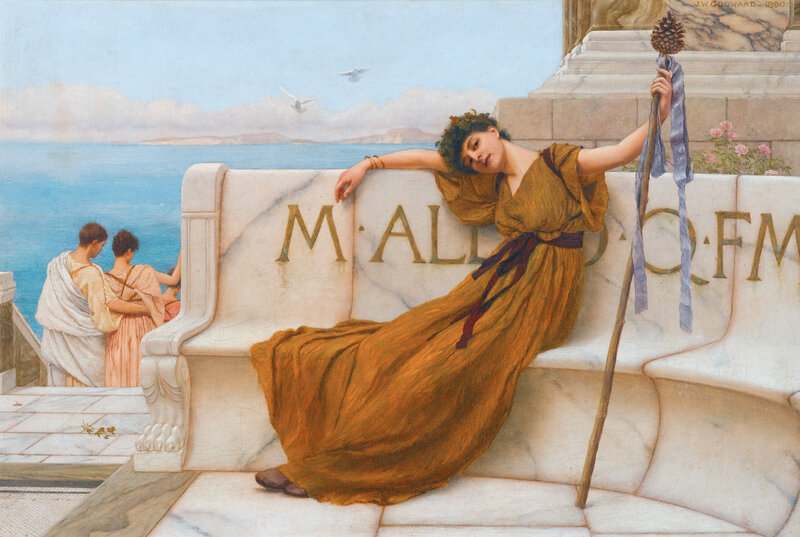 Woman Resting on Bench — Brown
