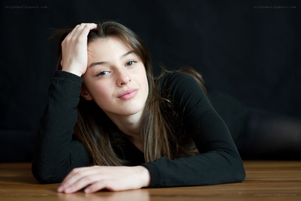 woman resting on table