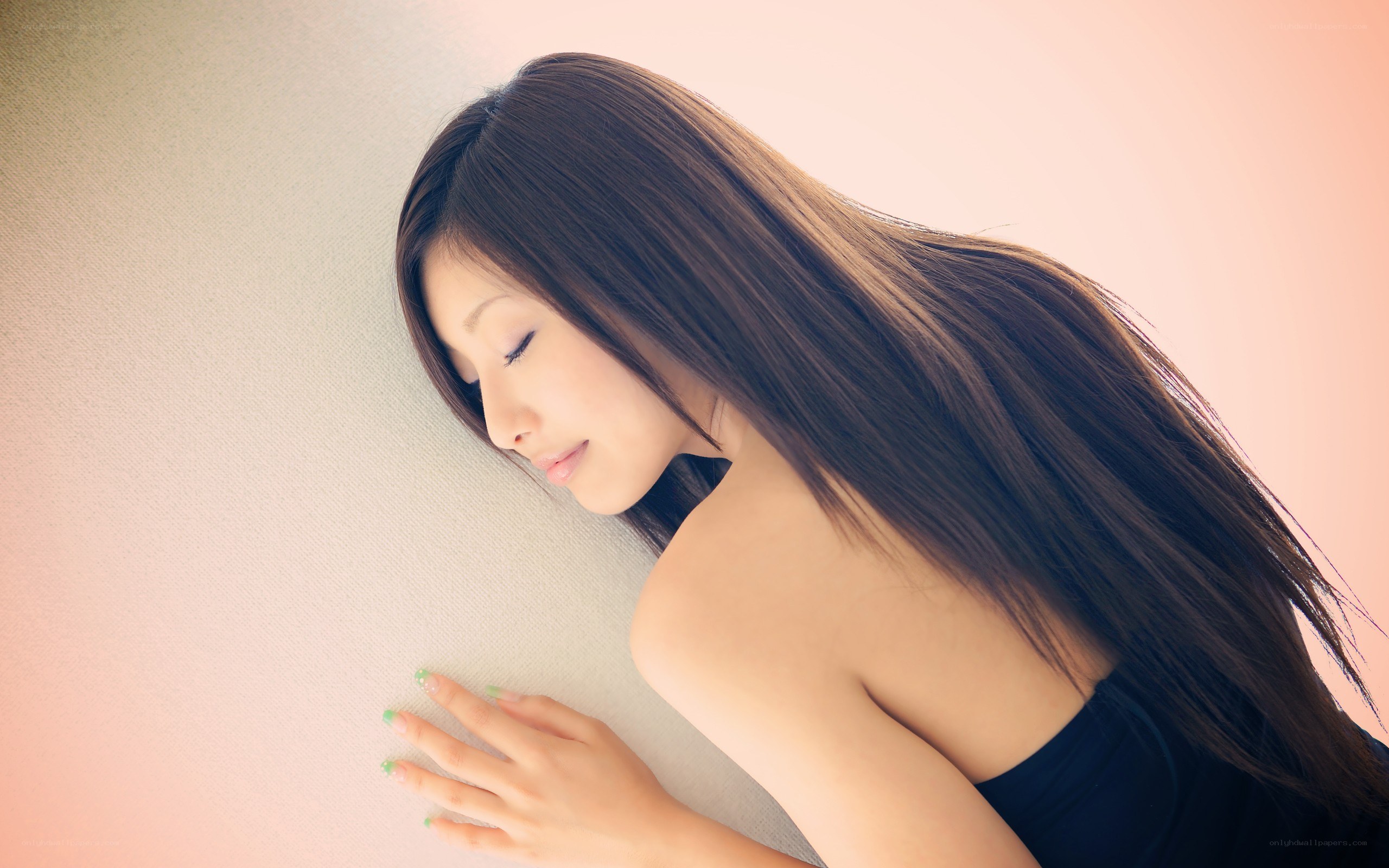 woman resting on wall