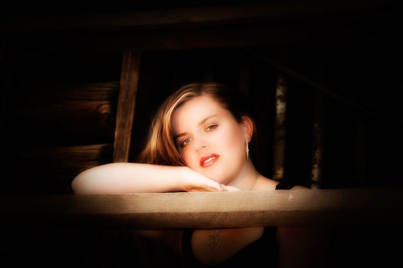 Woman Resting on Wood