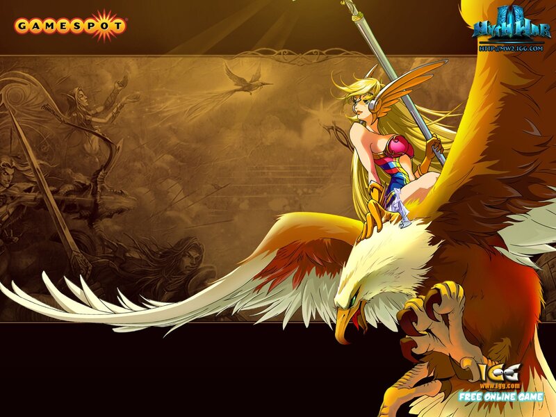 Woman Riding a Griffin