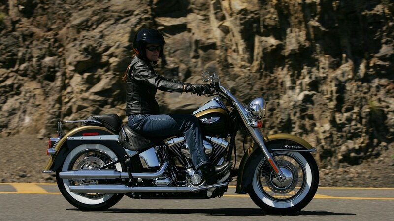 woman riding a motorcycle