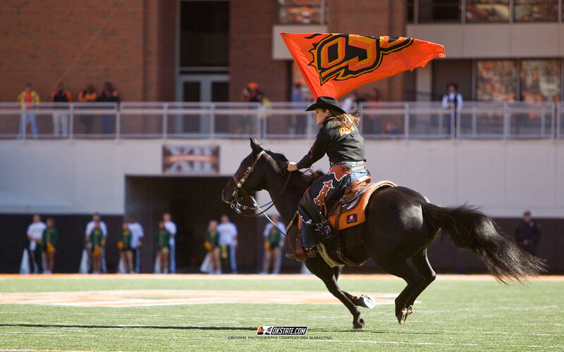 Woman Riding Horse — Green
