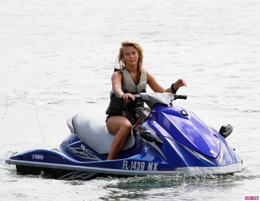 woman riding jet ski