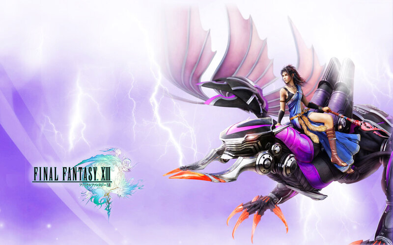 Woman Riding Mechanical Creature — Purple