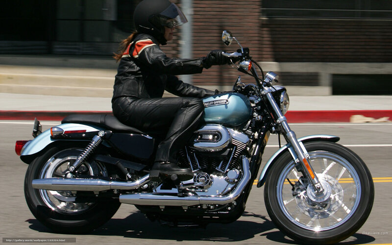 Woman Riding Motorcycle — Black, Dynamic, Afternoon, Photograph, Helmet