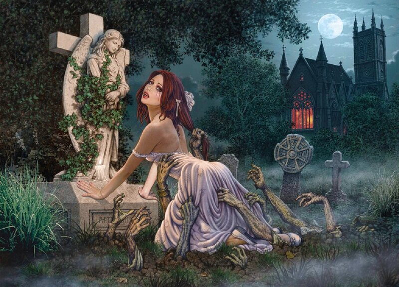 Woman Rising from Grave