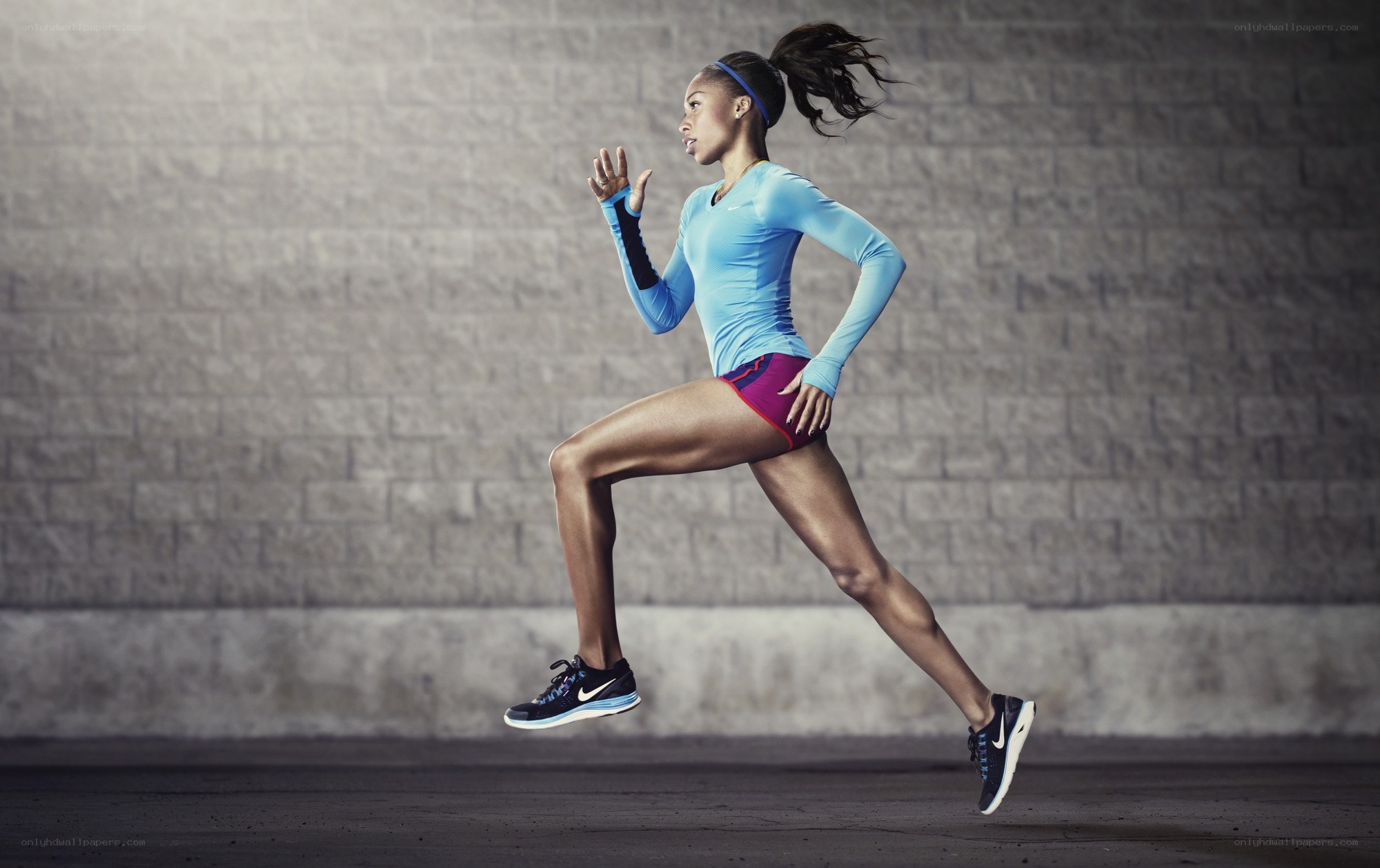 woman running in athletic wear