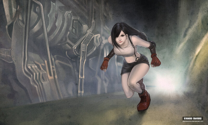 Woman Running in Tunnel