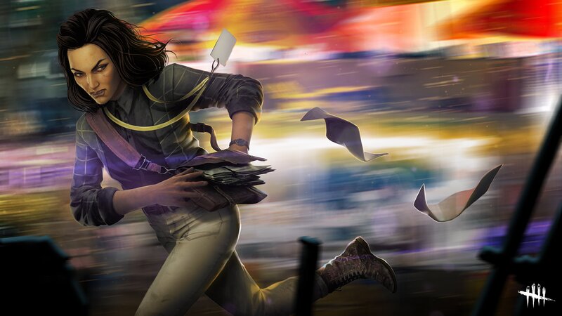 Woman Running with Money
