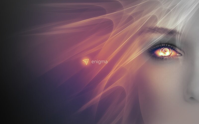 Woman's Eye with Glowing Iris