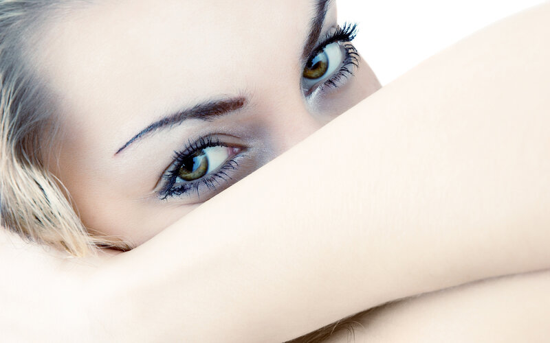 Woman's Eyes and Arm