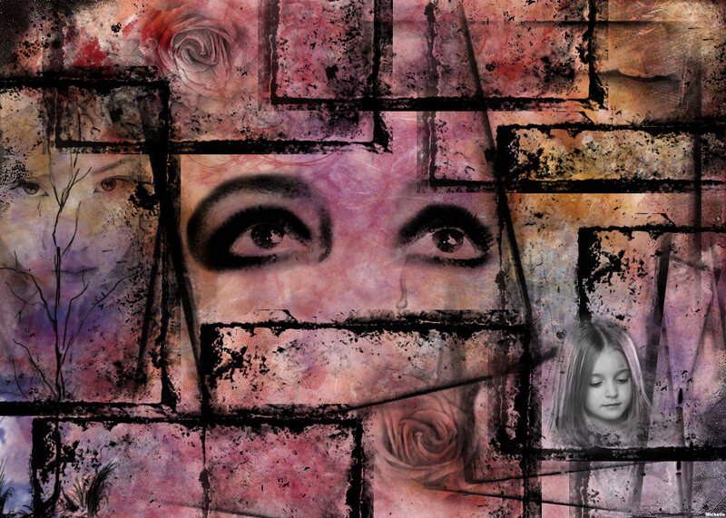 Woman's Eyes Collage