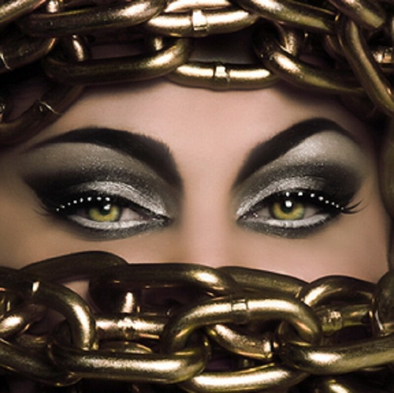 Woman's Eyes with Chains