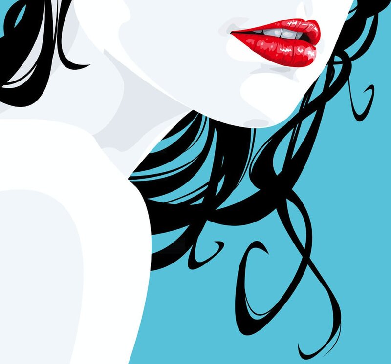 Woman's Face and Hair