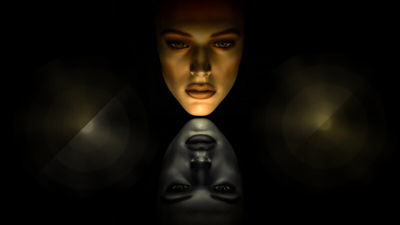 Woman's Face and Reflection