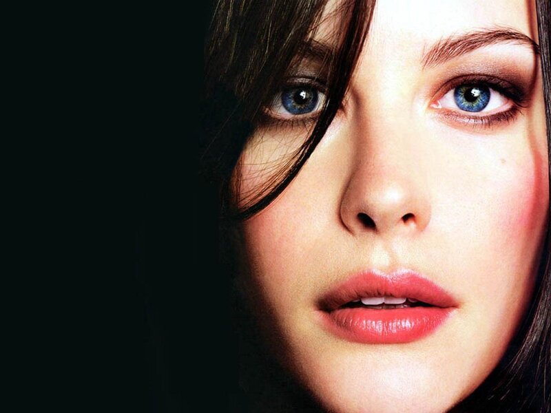 Woman's Face — Blue