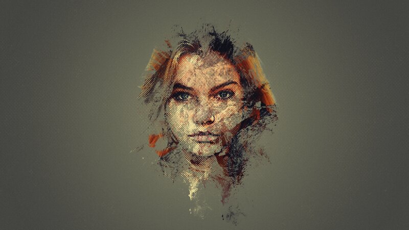 Woman's Face — Gray