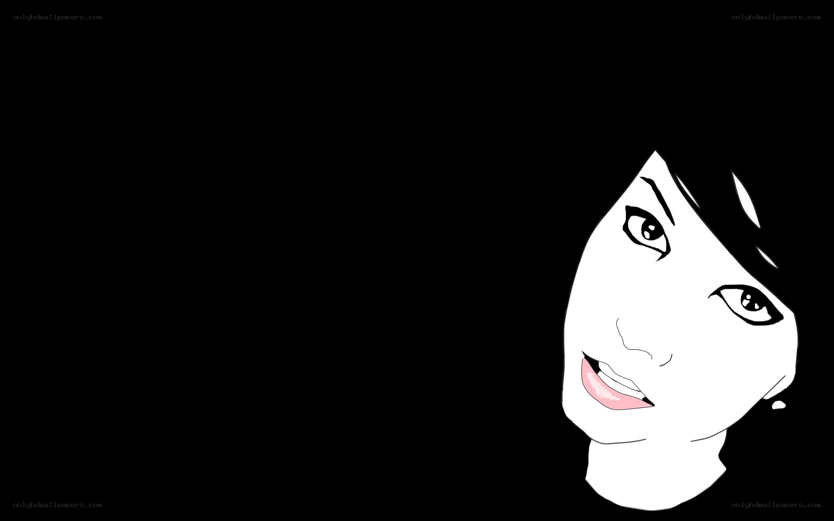 woman's face illustration