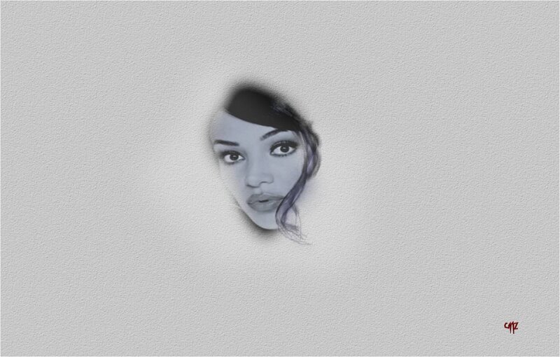Woman's Face in Artwork