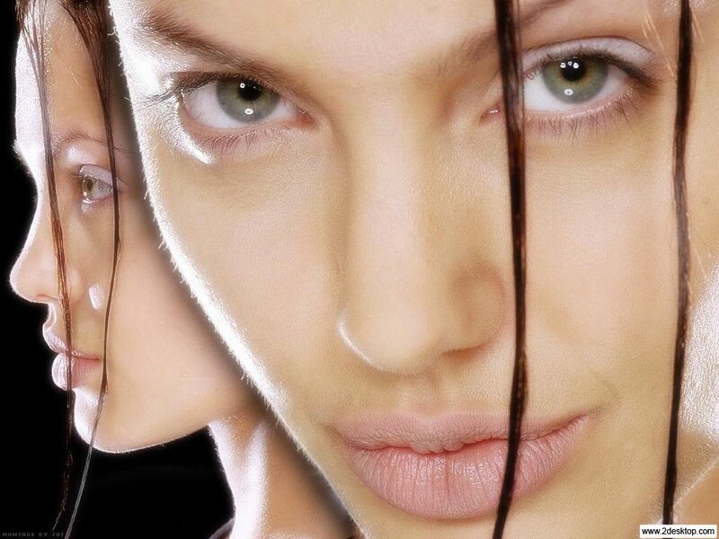 Woman's Face in Close-up — Beige, Dramatic