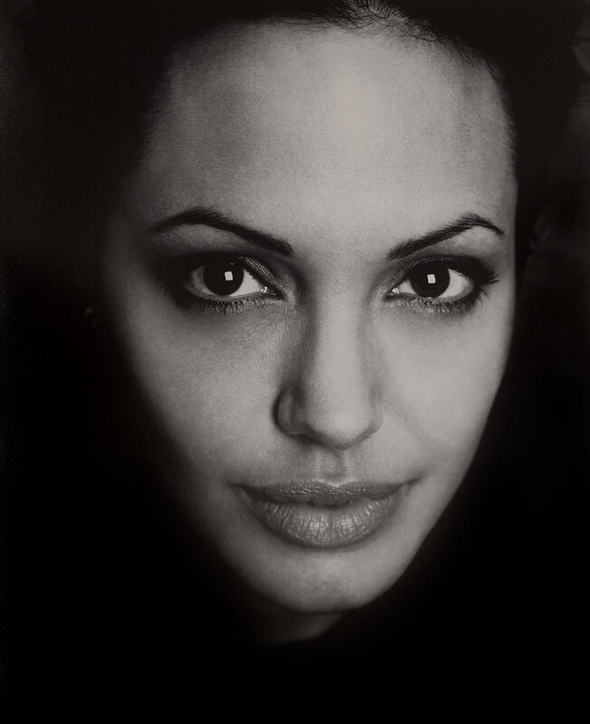 Woman's Face in Close-up — Black, Dramatic, Photograph, Eyes, Makeup