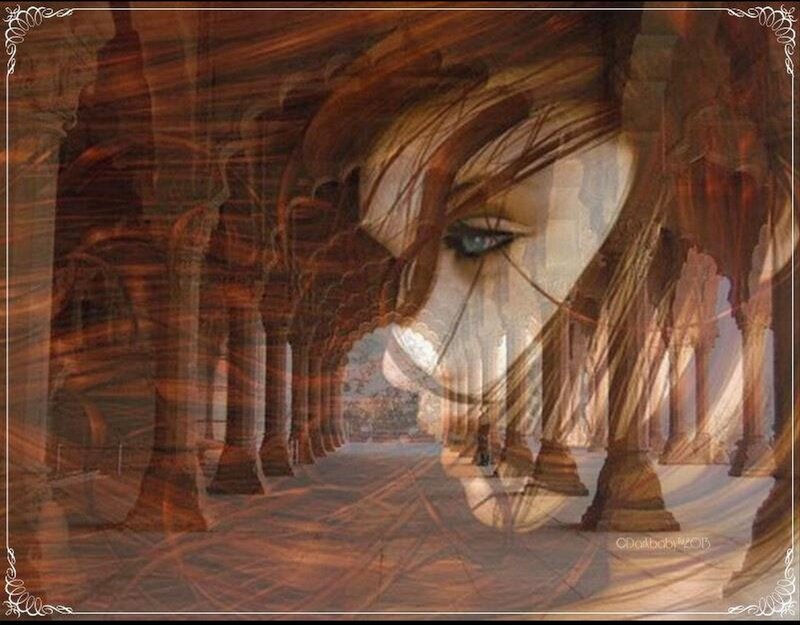Woman's Face in Corridor