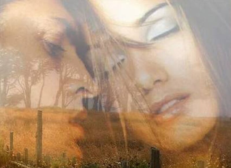 Woman's Face in Field