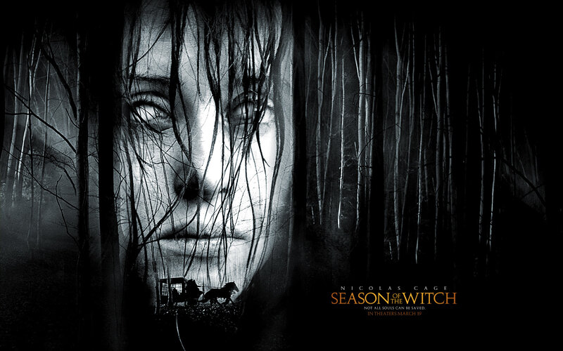 Woman's Face in Forest — Black, Dark, Mysterious, Night, Illustration
