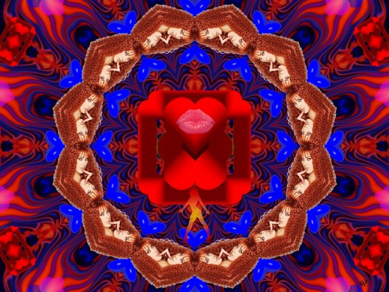 Woman's Face in Mandala