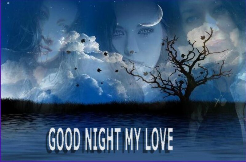 Woman's Face in Night Sky