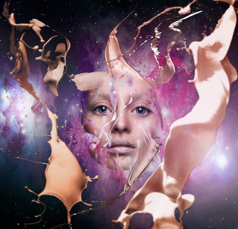 Woman's Face in Paint
