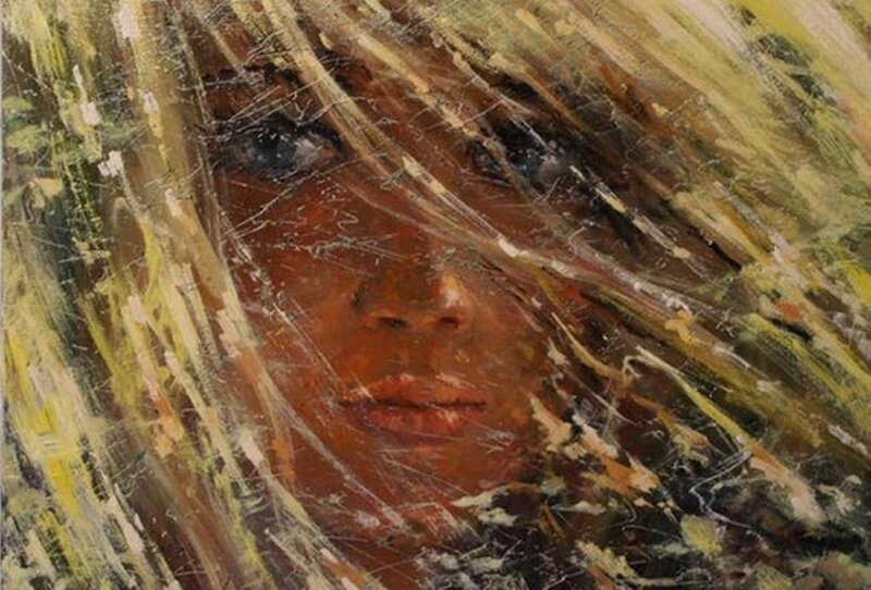 Woman's Face in Painting