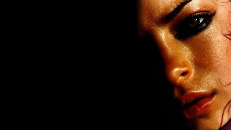 Woman's Face in Profile — Black