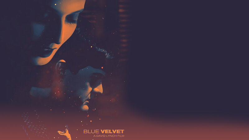 Woman's Face in Profile — Blue, Dramatic, Night, Digital Art