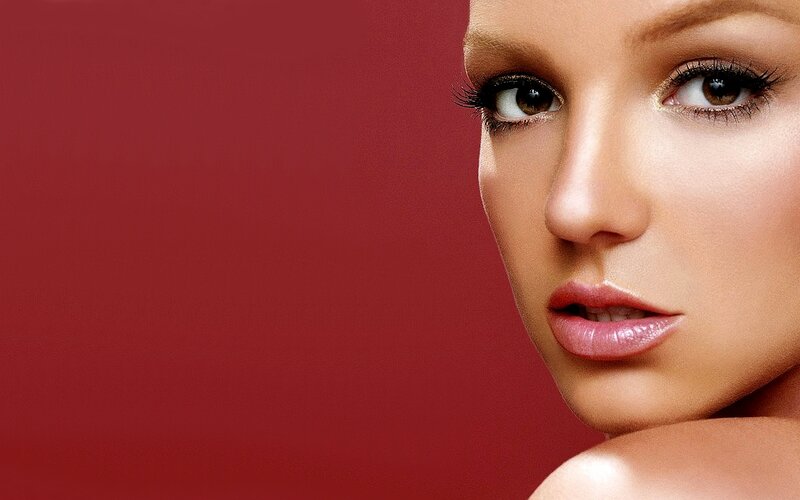 Woman's Face in Profile — Red