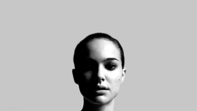 Woman's Face in Shadow — Black, Dramatic, Photograph
