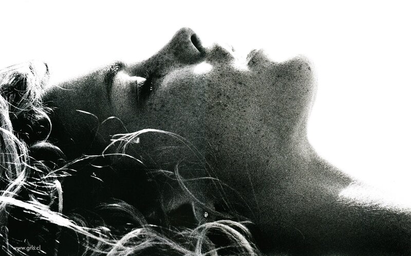 woman's face in silhouette