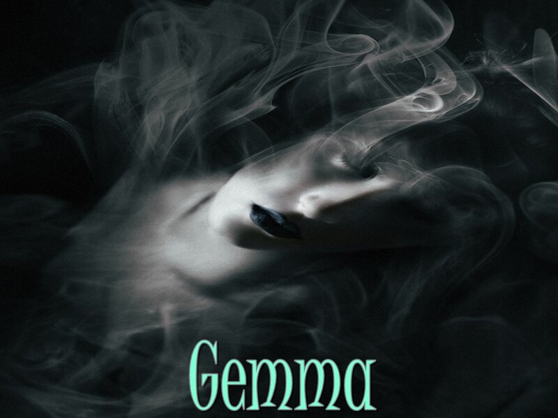 Woman's Face in Smoke — Black, Dramatic