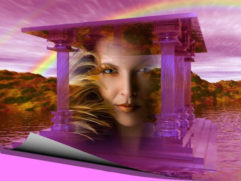 Woman's Face in Temple