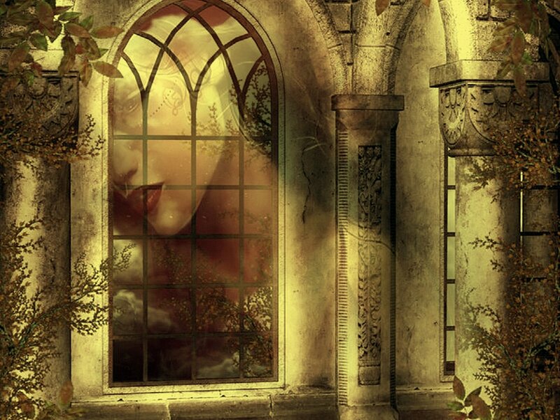 Woman's Face in Window