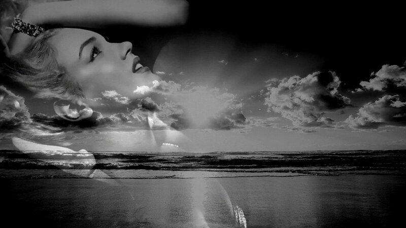 Woman's Face on Beach