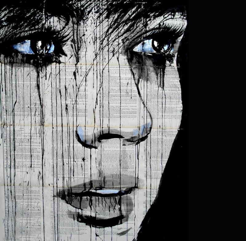 Woman's Face on Paper