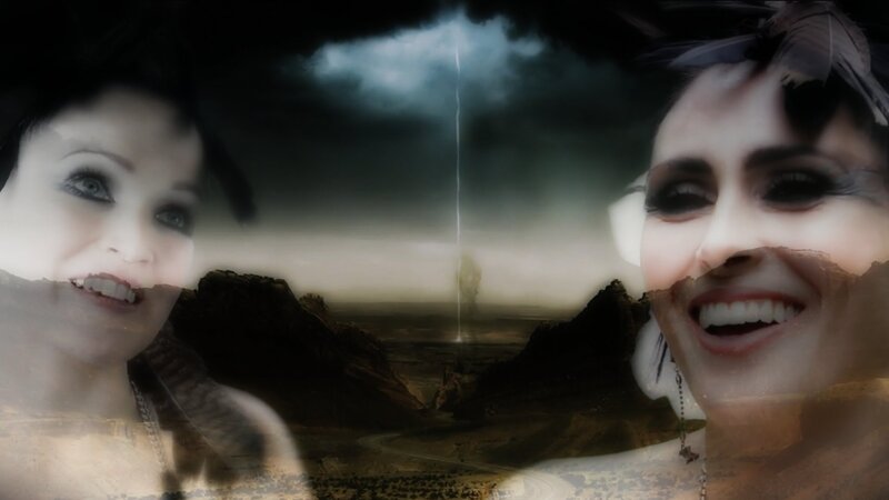 Woman's Face Overlay — Black