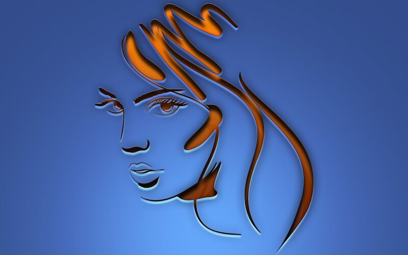 Woman's Face Profile