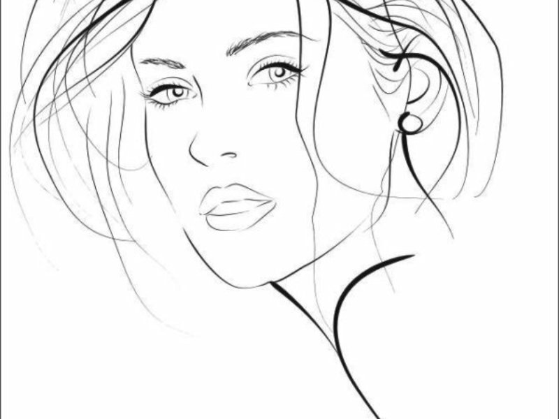 Woman's Face Sketch