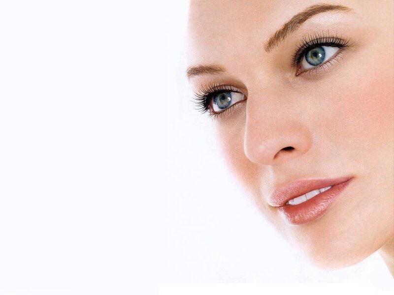 Woman's Face — White, Calm