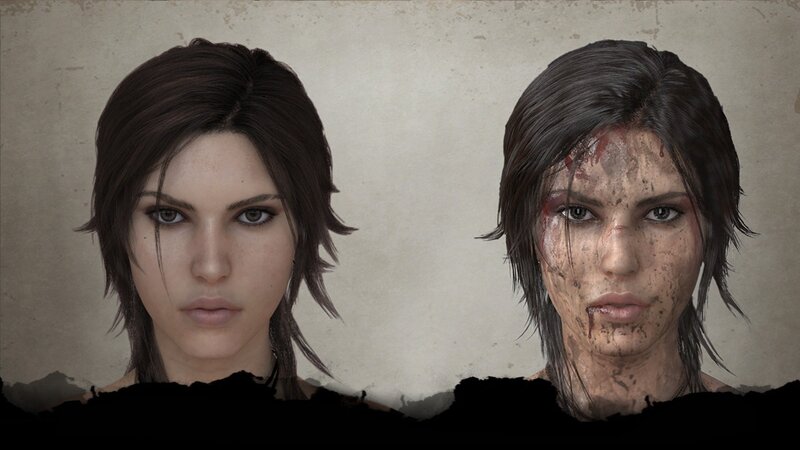 Woman's Face with Blood — Brown